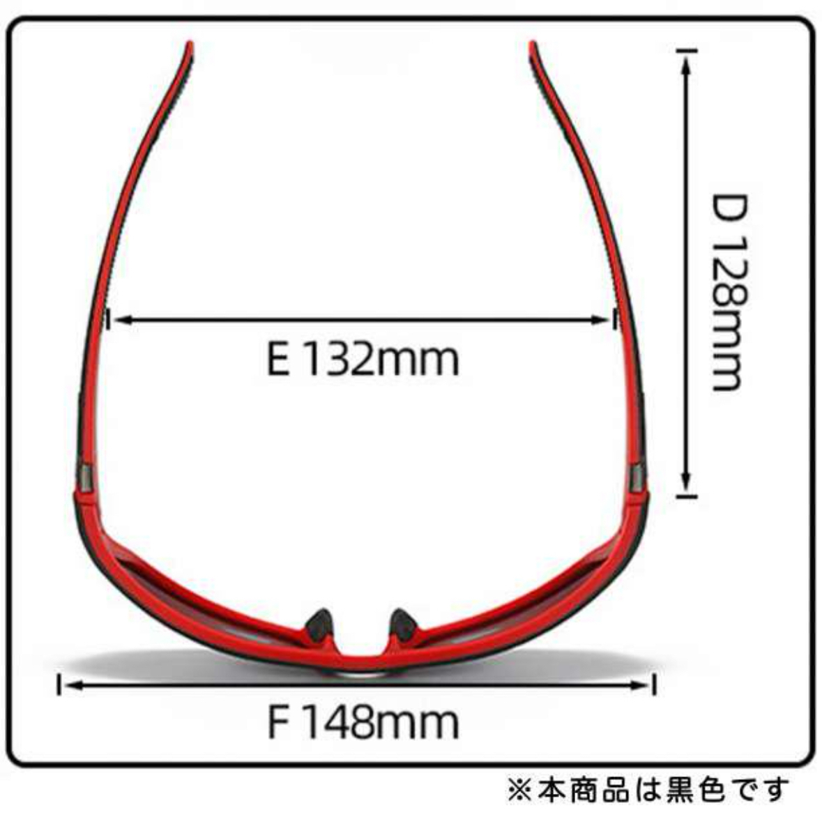 偏光 サングラス レンズ 軽量 スポーツ ドライブ 釣り UV メガネ 眼鏡 ブラック×レッド