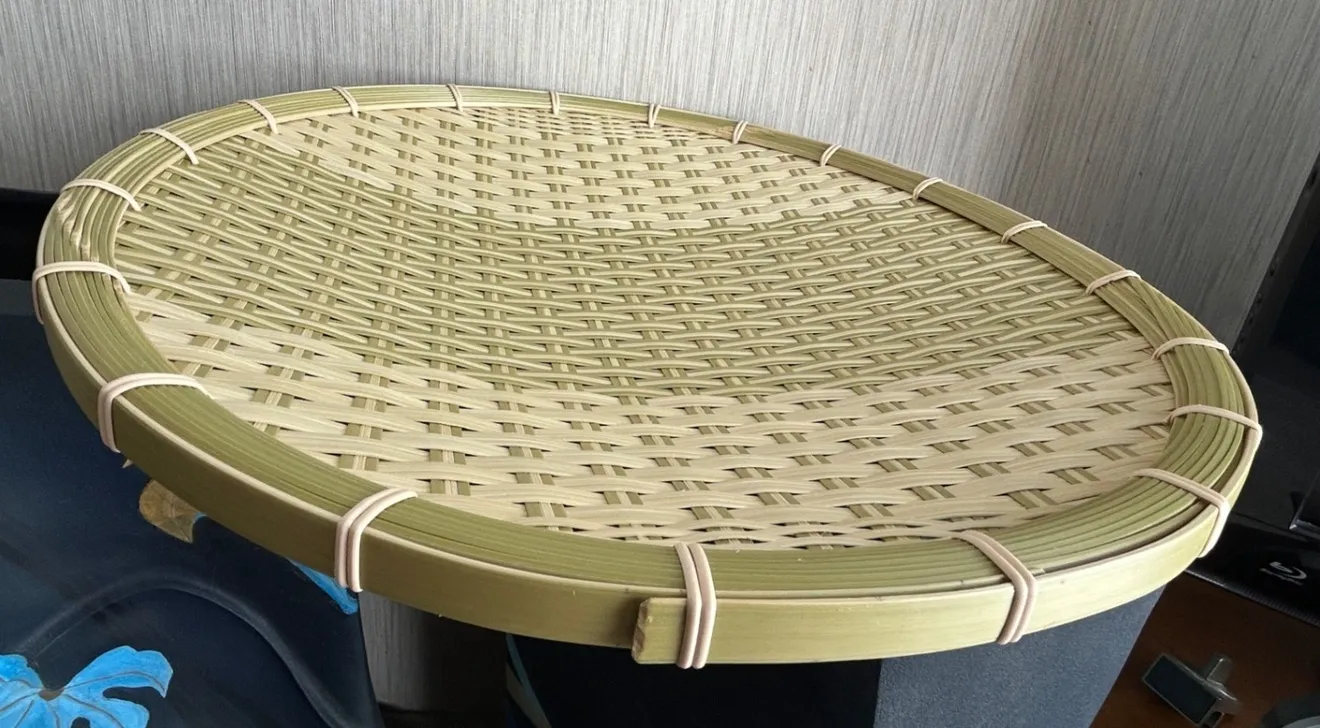 ⑩ 竹ザル 45㎝ 国産 真竹【希少生産の日本製竹ザル】ざる