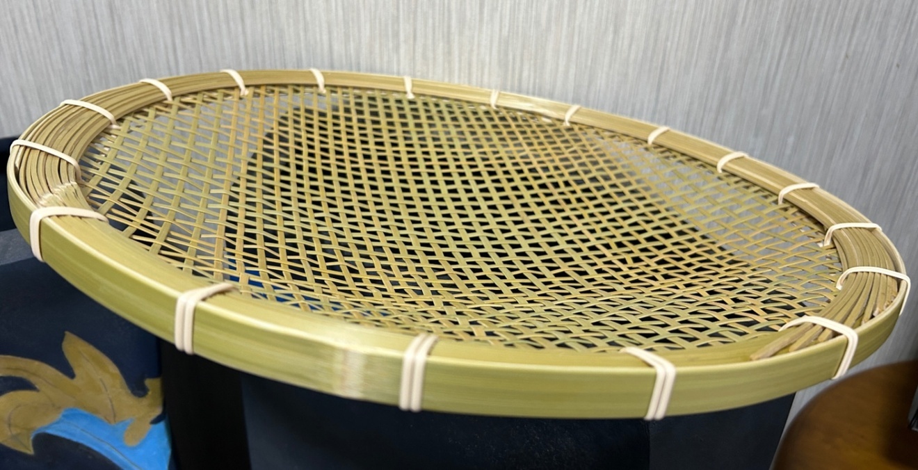 ⑫ 竹ザル 40㎝ 国産 真竹【希少生産の日本製竹ザル】ざる