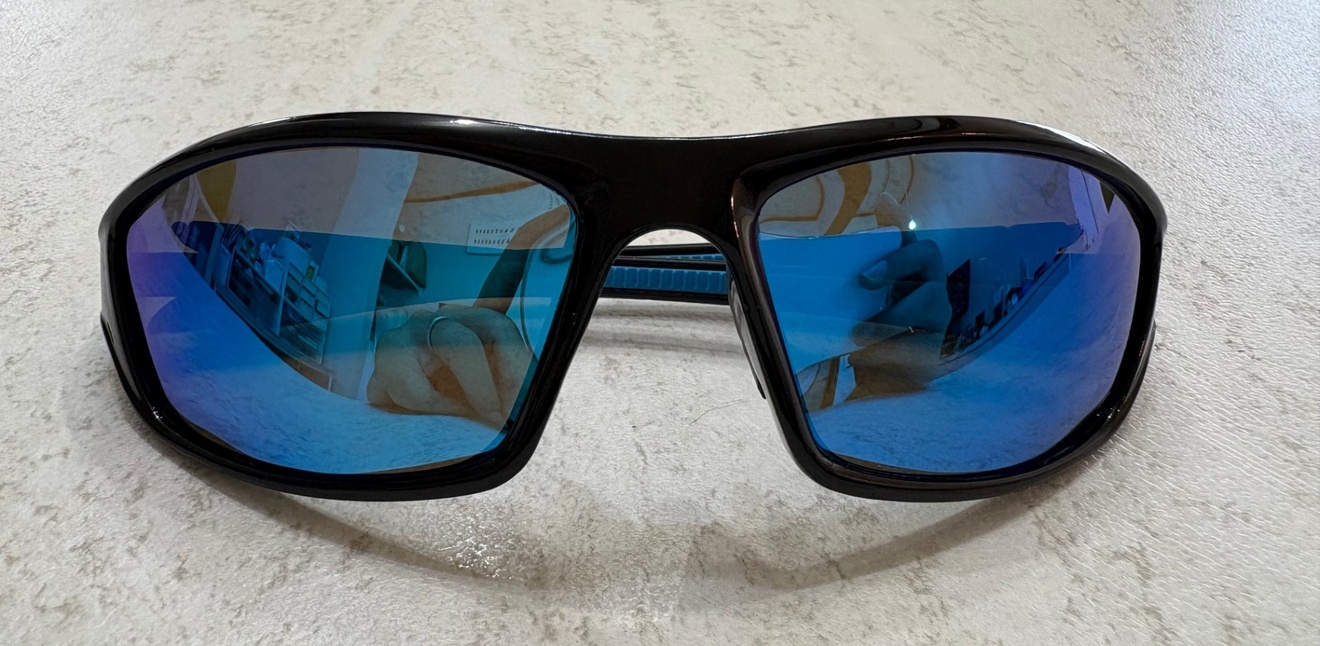 偏光 サングラス レンズ 軽量 スポーツ ドライブ 釣り UV メガネ 眼鏡 スカイブルー
