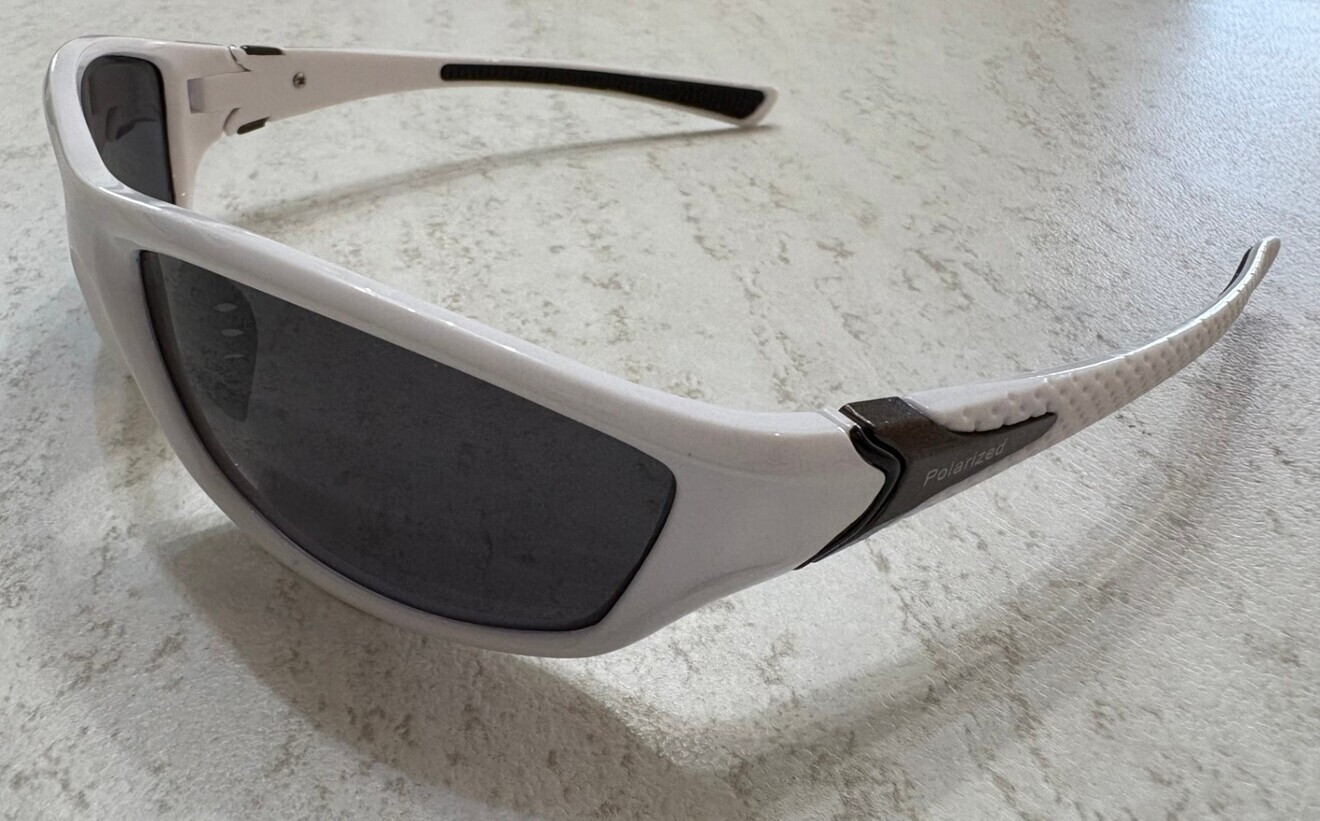 偏光 サングラス レンズ 軽量 スポーツ ドライブ 釣り UV メガネ 眼鏡 ホワイト
