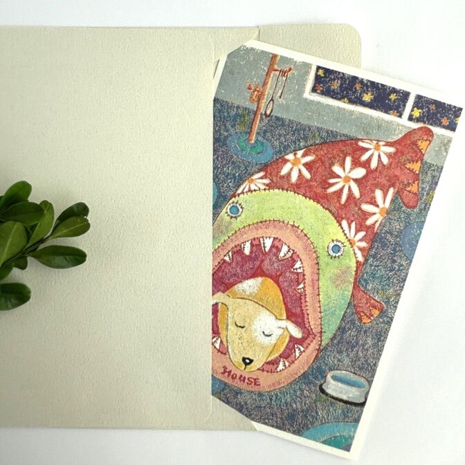 【2枚で送料無料】　住めば都｜イラストポストカード