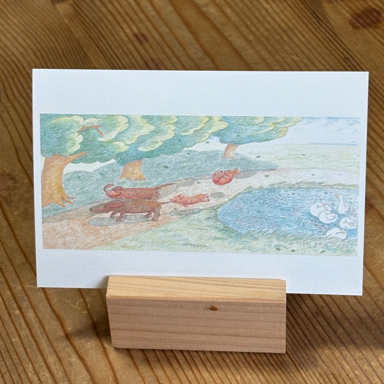 【2枚で送料無料】　台風接近｜イラストポストカード