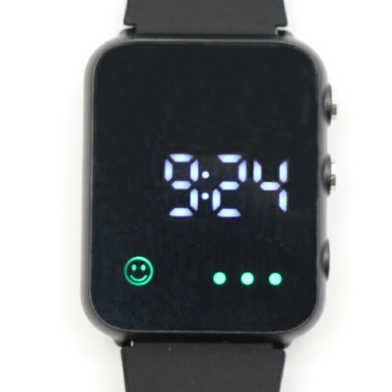 熱中症対策 ウォッチ 腕時計型 温湿度計 アラーム機能付き 5個