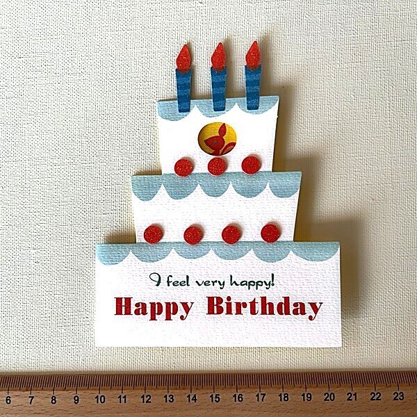 【バースデーカード】ケーキポップアップカード
