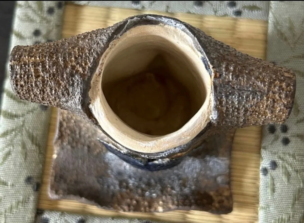 一輪挿し 花器 花瓶 陶器 受賞作家 手作り 一点物 ④