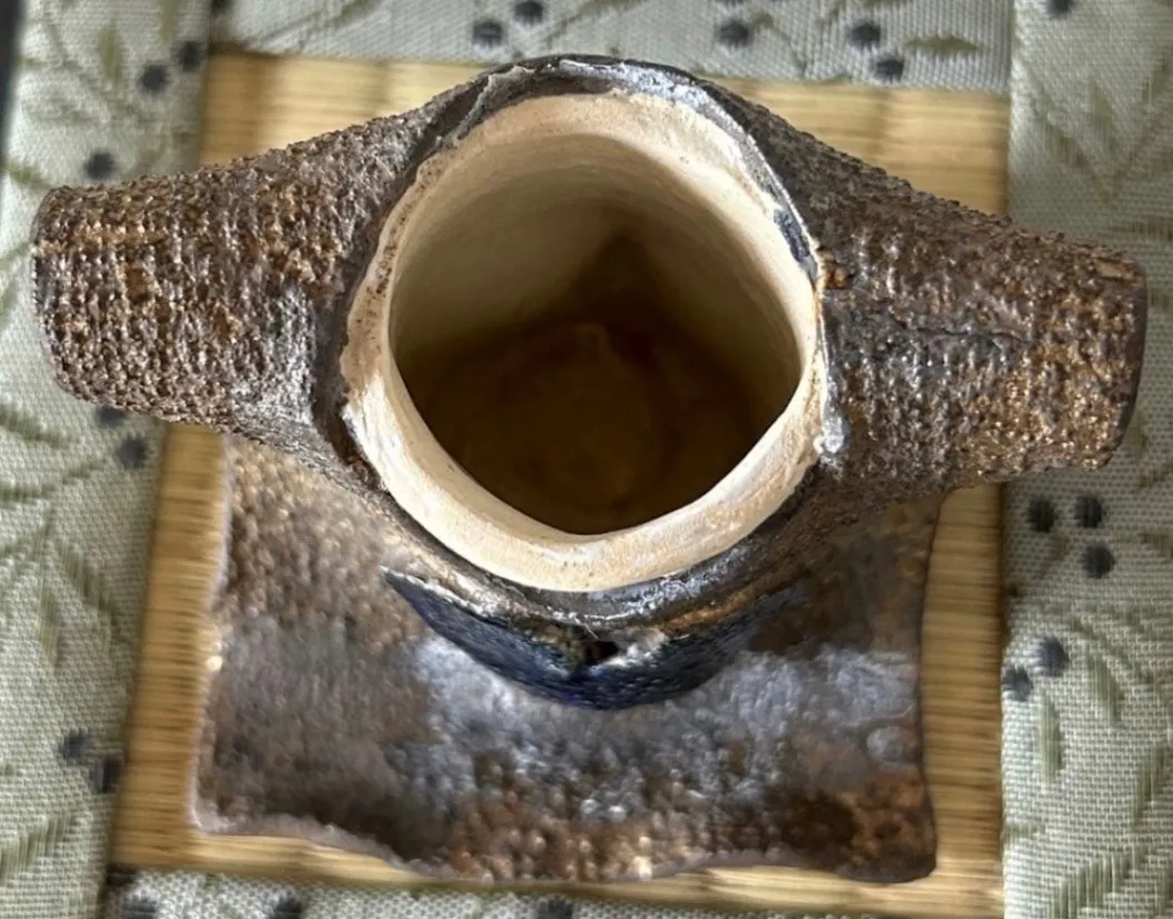 一輪挿し 花器 花瓶 陶器 受賞作家 手作り 一点物 ④