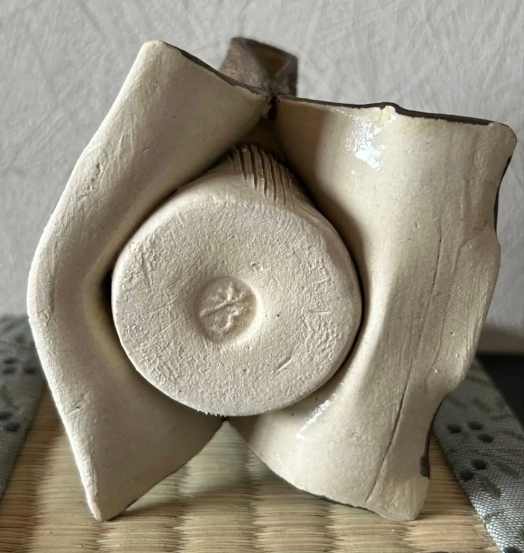 一輪挿し 花器 花瓶 陶器 受賞作家 手作り 一点物 ④