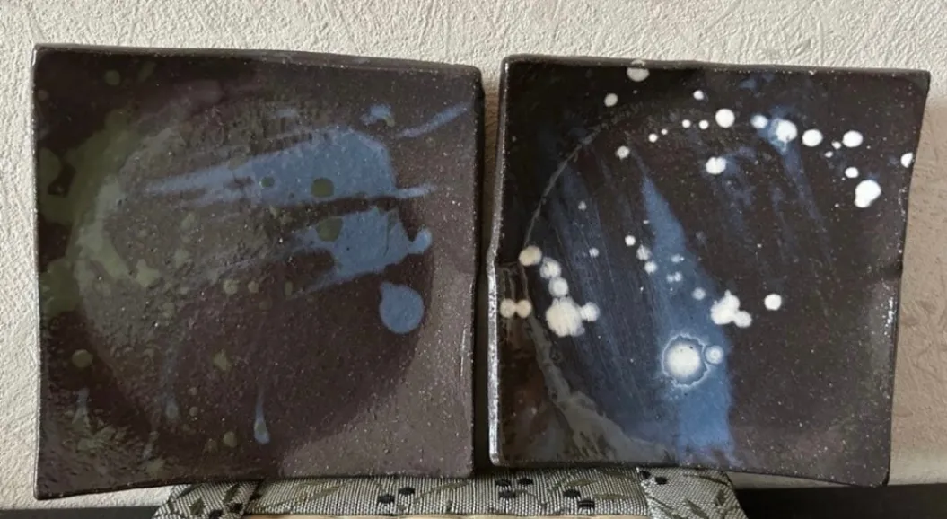 角小皿 小皿 皿 器 和食器 陶器 受賞作家 手作り 一点物 ②