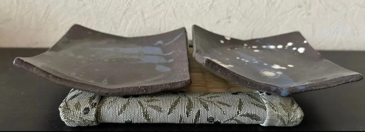 角小皿 小皿 皿 器 和食器 陶器 受賞作家 手作り 一点物 ②