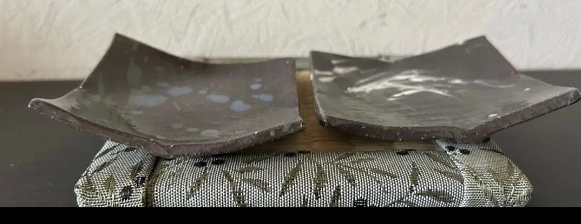 角小皿 角皿 皿 器 和食器 陶器 受賞作家 手作り 一点物 ③