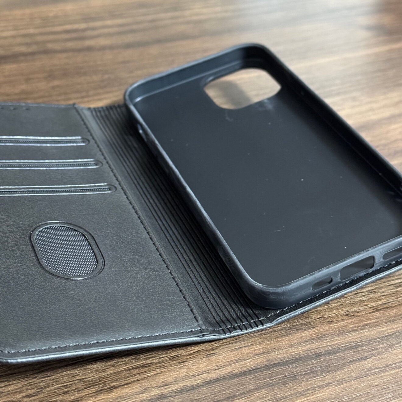 iPhone 12 ケース 手帳型 ケース マグネット付 1501BK12