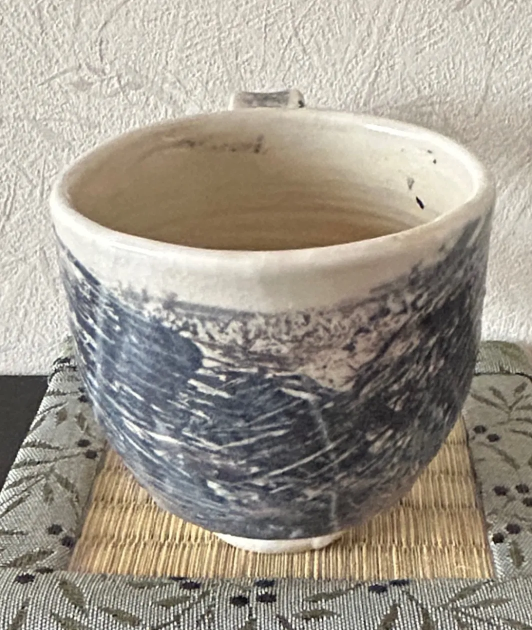 コーヒーカップ(ワラ灰) 器 陶器 和食器 受賞作家 手作り 一点物 ⑯