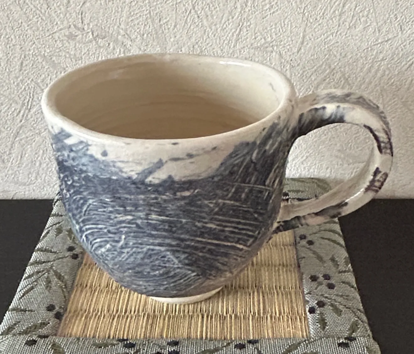 コーヒーカップ(ワラ灰) 器 陶器 和食器 受賞作家 手作り 一点物 ⑯
