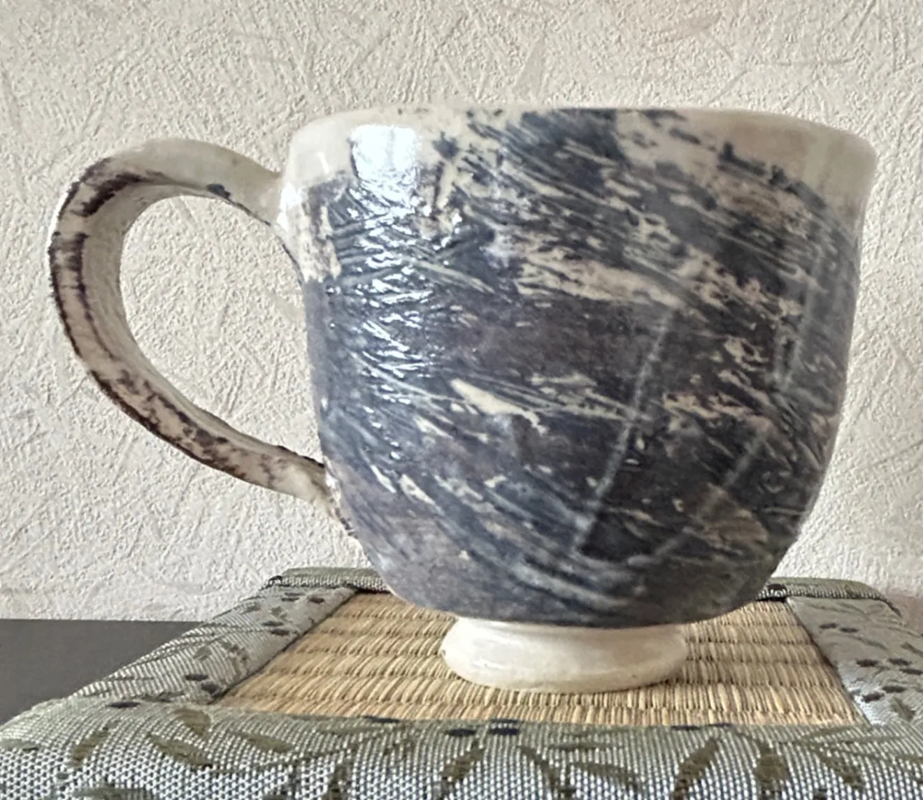 コーヒーカップ(ワラ灰) 器 陶器 和食器 受賞作家 手作り 一点物 ⑯