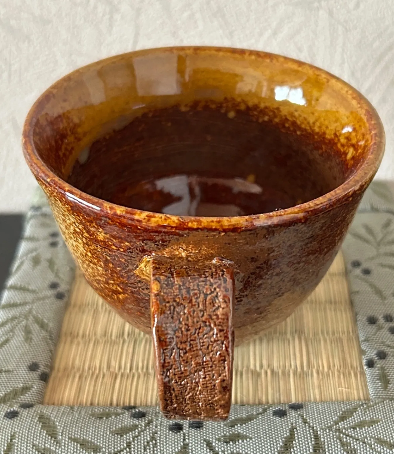 コーヒーカップ(ワラ白) 器 陶器 和食器 受賞作家 手作り 一点物 ⑮