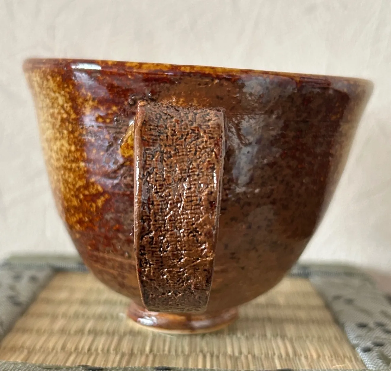 コーヒーカップ(ワラ白) 器 陶器 和食器 受賞作家 手作り 一点物 ⑮