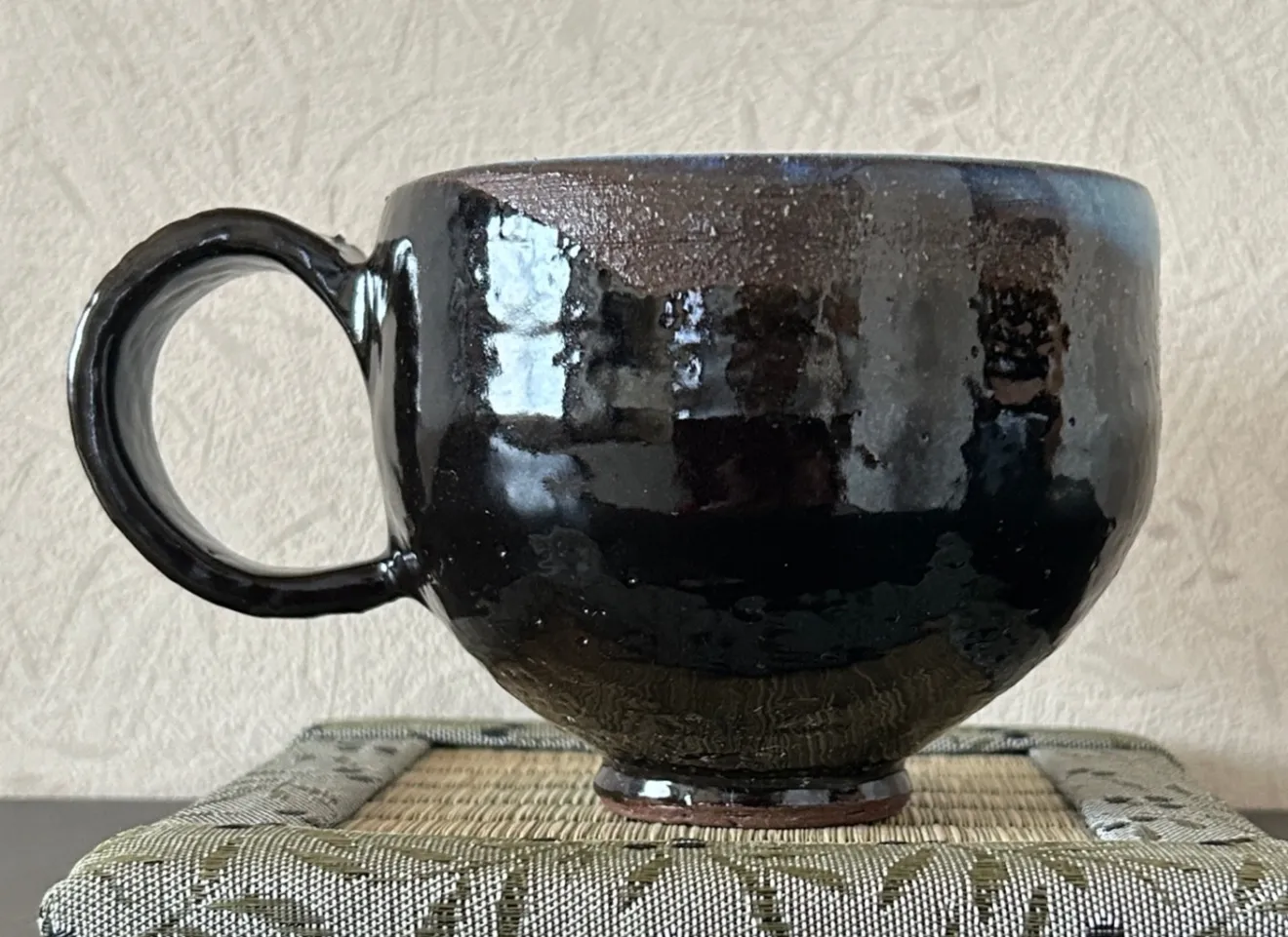 コーヒーカップ(黒天目) 器 陶器 和食器 受賞作家 手作り 一点物 ⑭