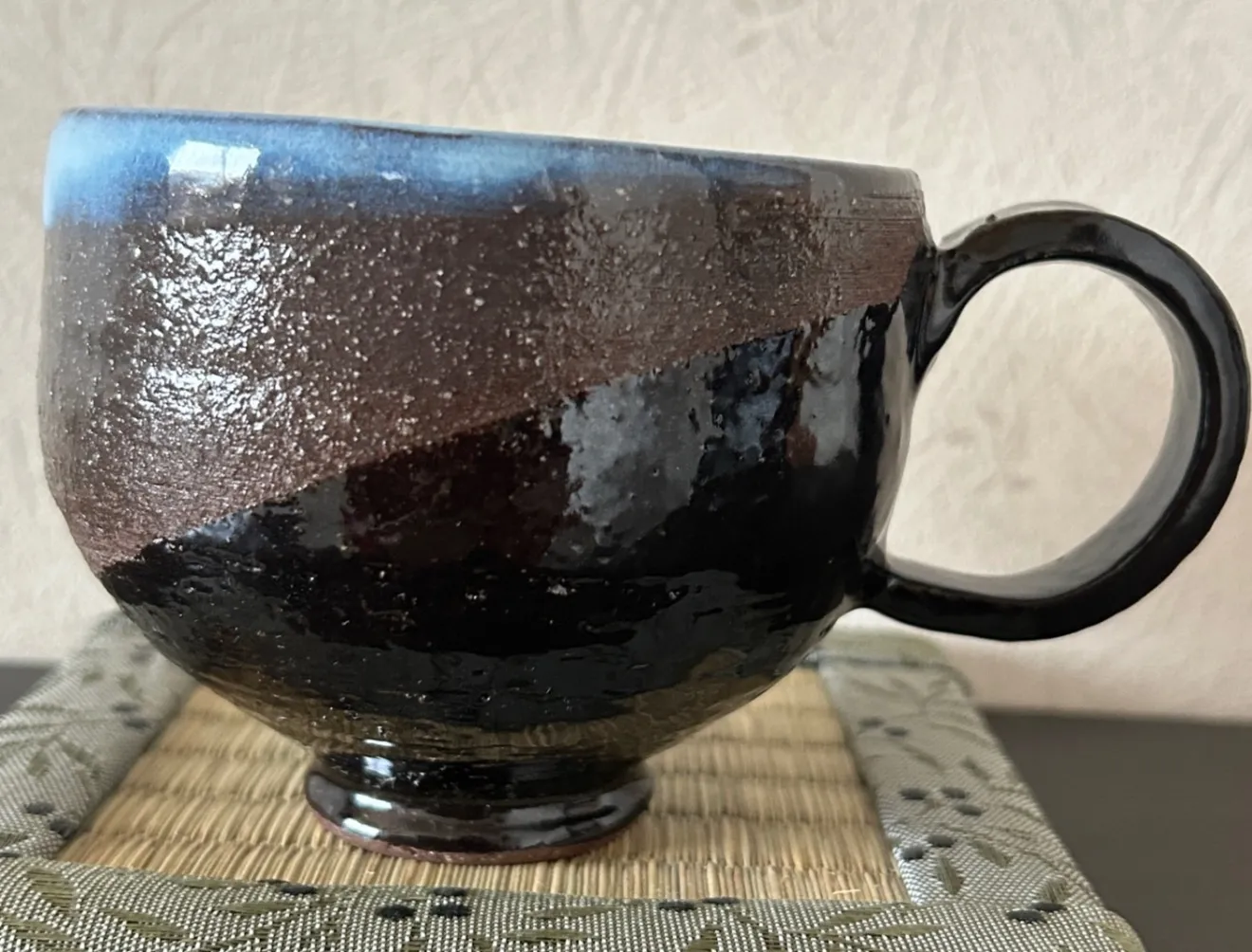 コーヒーカップ(黒天目) 器 陶器 和食器 受賞作家 手作り 一点物 ⑭