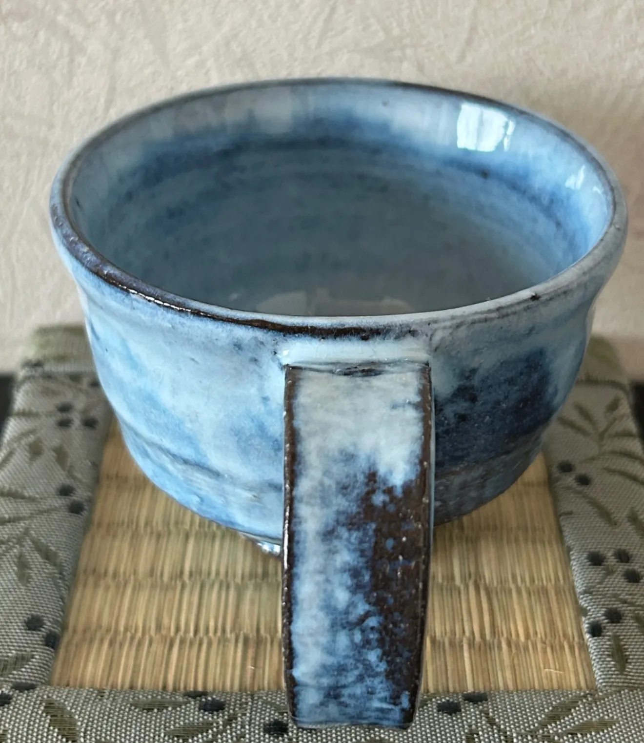 コーヒーカップ(ブルーワラ灰) 器 陶器 和食器 受賞作家 手作り 一点物 ⑬