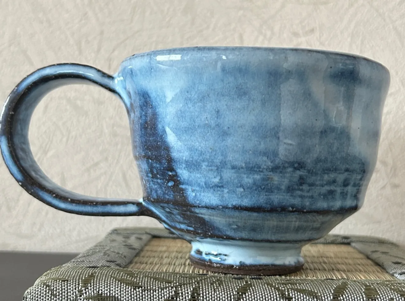 コーヒーカップ(ブルーワラ灰) 器 陶器 和食器 受賞作家 手作り 一点物 ⑬