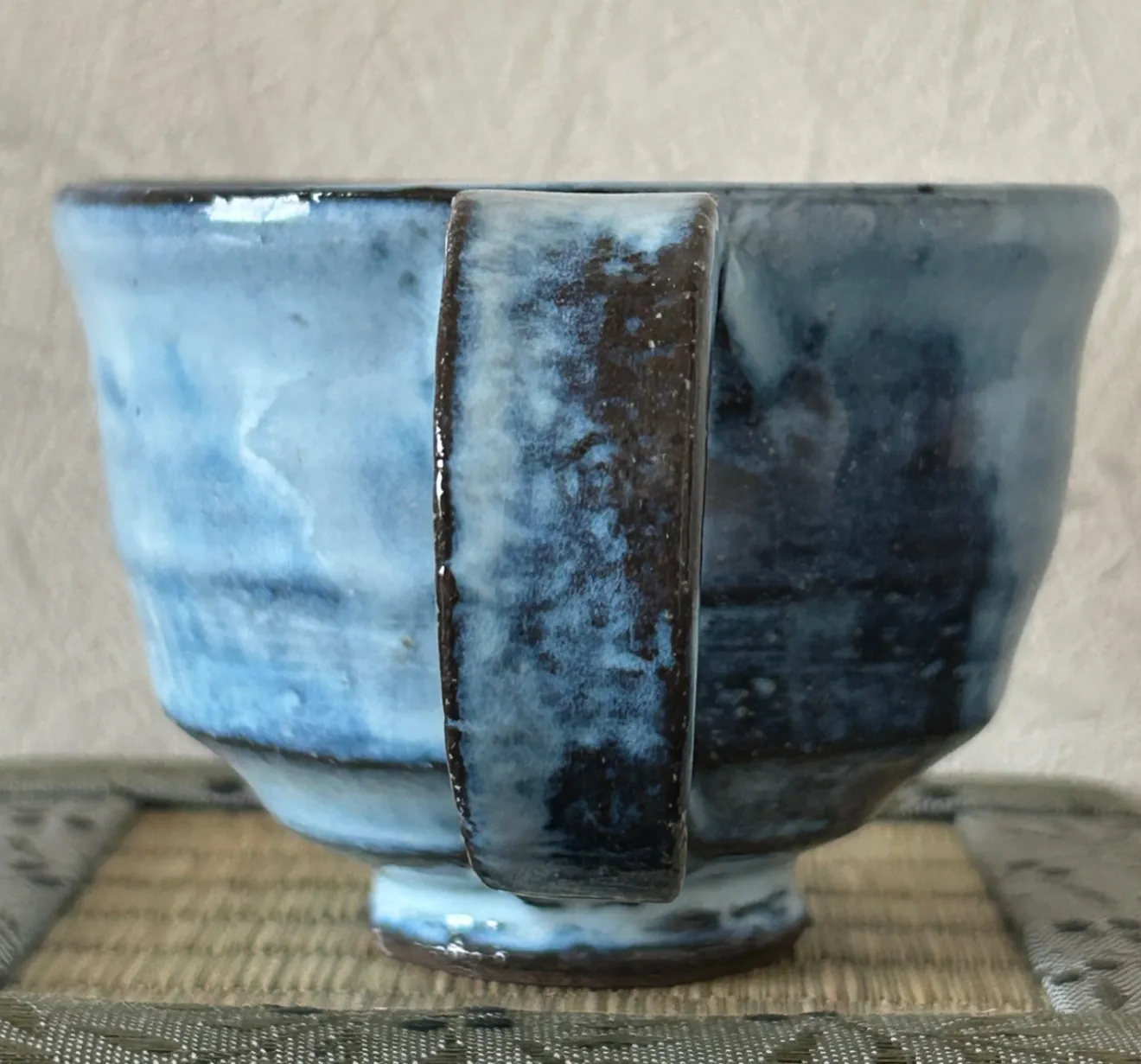 コーヒーカップ(ブルーワラ灰) 器 陶器 和食器 受賞作家 手作り 一点物 ⑬