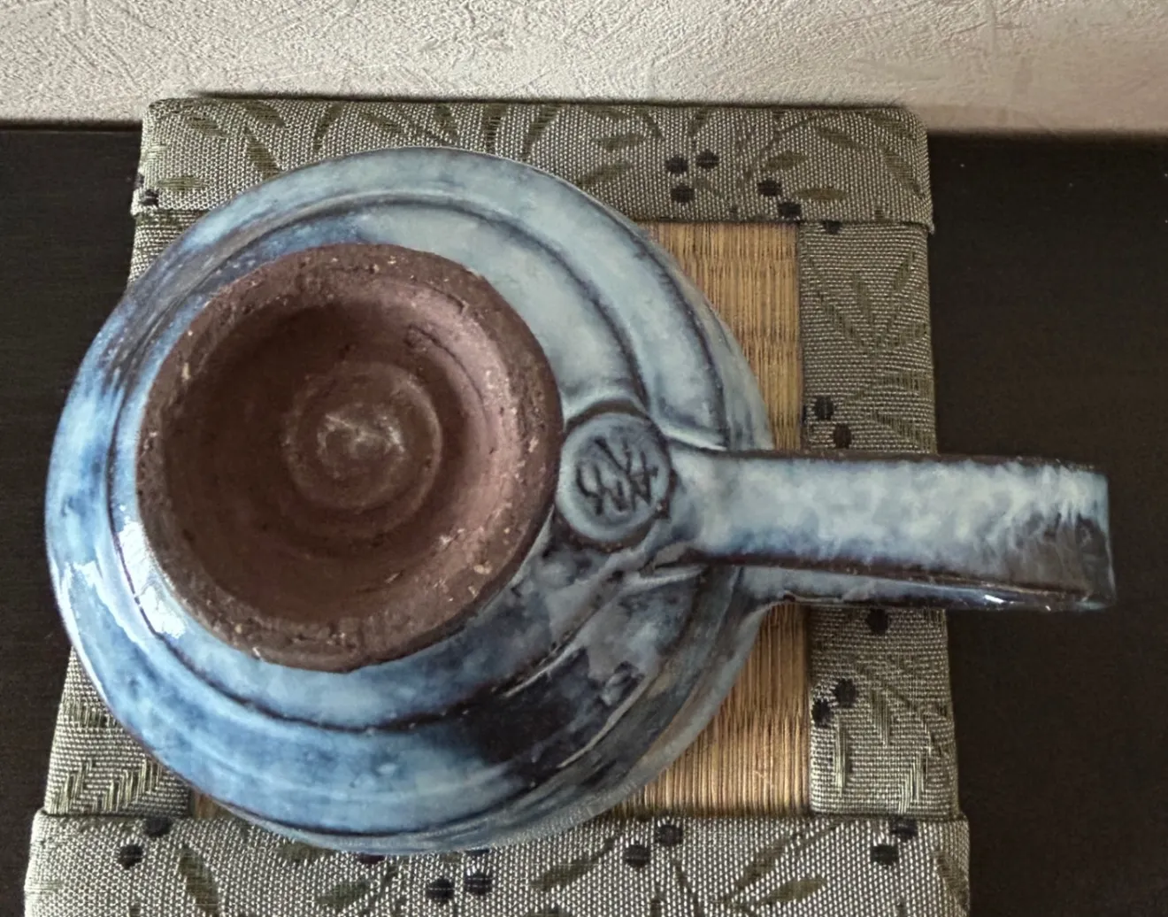 コーヒーカップ(ブルーワラ灰) 器 陶器 和食器 受賞作家 手作り 一点物 ⑬