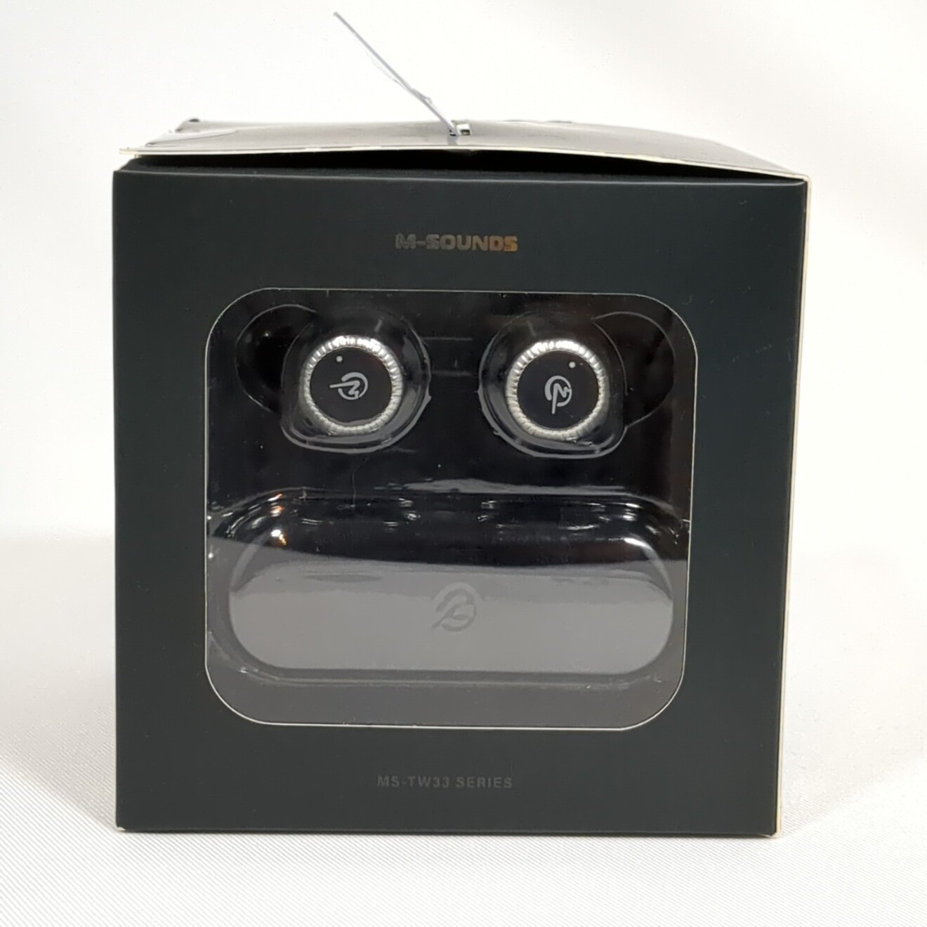 M-SOUNDS MS-TW33BK 完全ワイヤレスイヤホン ブラック×シルバー