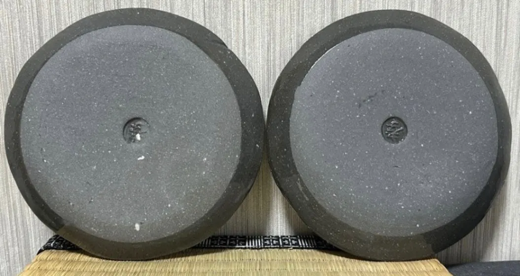 丸皿(透明) 小皿 皿 器 和食器 2枚 受賞作家 手作り 一点物 ⑥