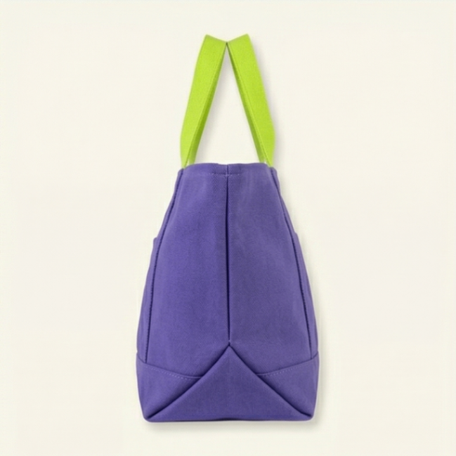 【新品】トレジョ 2025年秋限定 ミニキャンバストートバッグ 紫　パープル ハロウィン