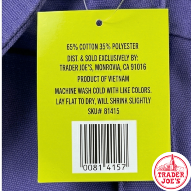 【新品】トレジョ 2025年秋限定 ミニキャンバストートバッグ 紫　パープル ハロウィン