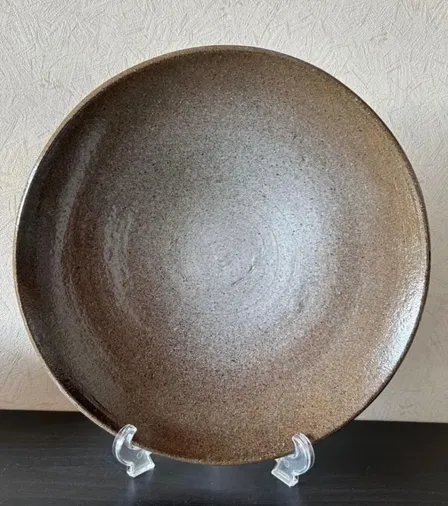 丸皿(蛍手斑紋)大皿 皿 器 和食器 陶器 受賞作家 手作り 一点物 ⑬