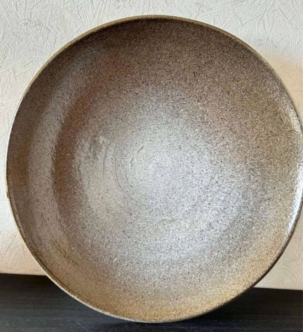 丸皿(蛍手斑紋)大皿 皿 器 和食器 陶器 受賞作家 手作り 一点物 ⑬