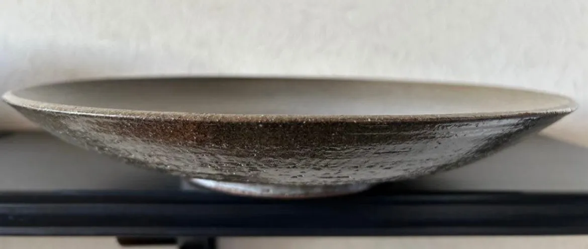 丸皿(蛍手斑紋)大皿 皿 器 和食器 陶器 受賞作家 手作り 一点物 ⑬