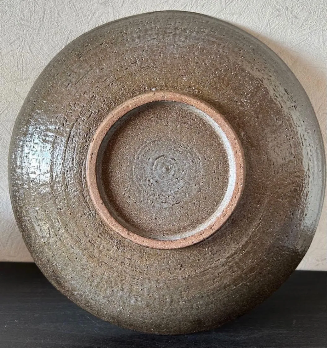 丸皿(蛍手斑紋)大皿 皿 器 和食器 陶器 受賞作家 手作り 一点物 ⑬