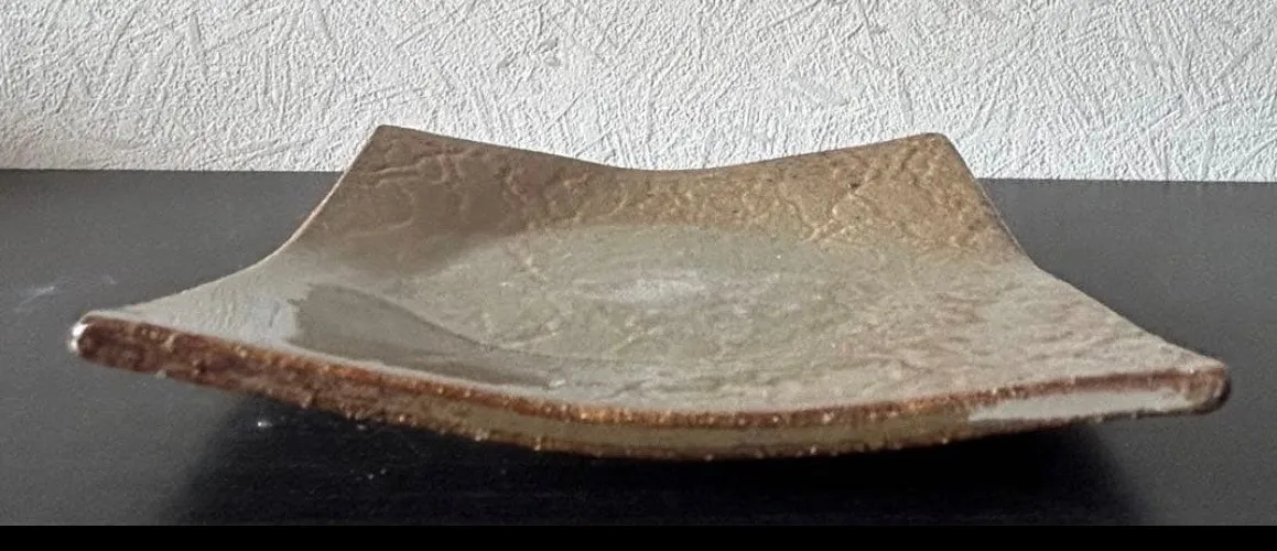 角皿(ナマコ) 3枚 小皿 皿 器 和食器 陶器 受賞作家 手作り 一点物 ⑭