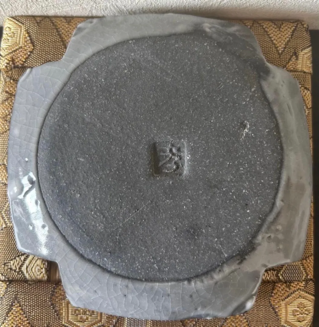 角皿(かいらぎ.刷毛)小皿 皿 器 和食器 陶器 受賞作家 手作り 一点物 ⑰