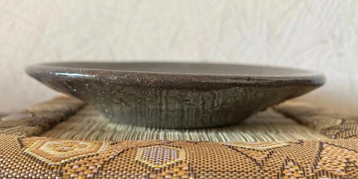 丸皿(透明) 小皿 皿 器 和食器 陶器 受賞作家 手作り 一点物 ⑱