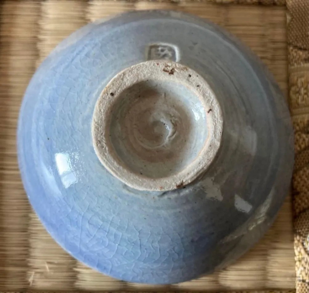 ぐい呑み(青流紋) 豆小鉢 小皿 器 和食器 陶器 受賞作家 手作り 一点物 ⑯
