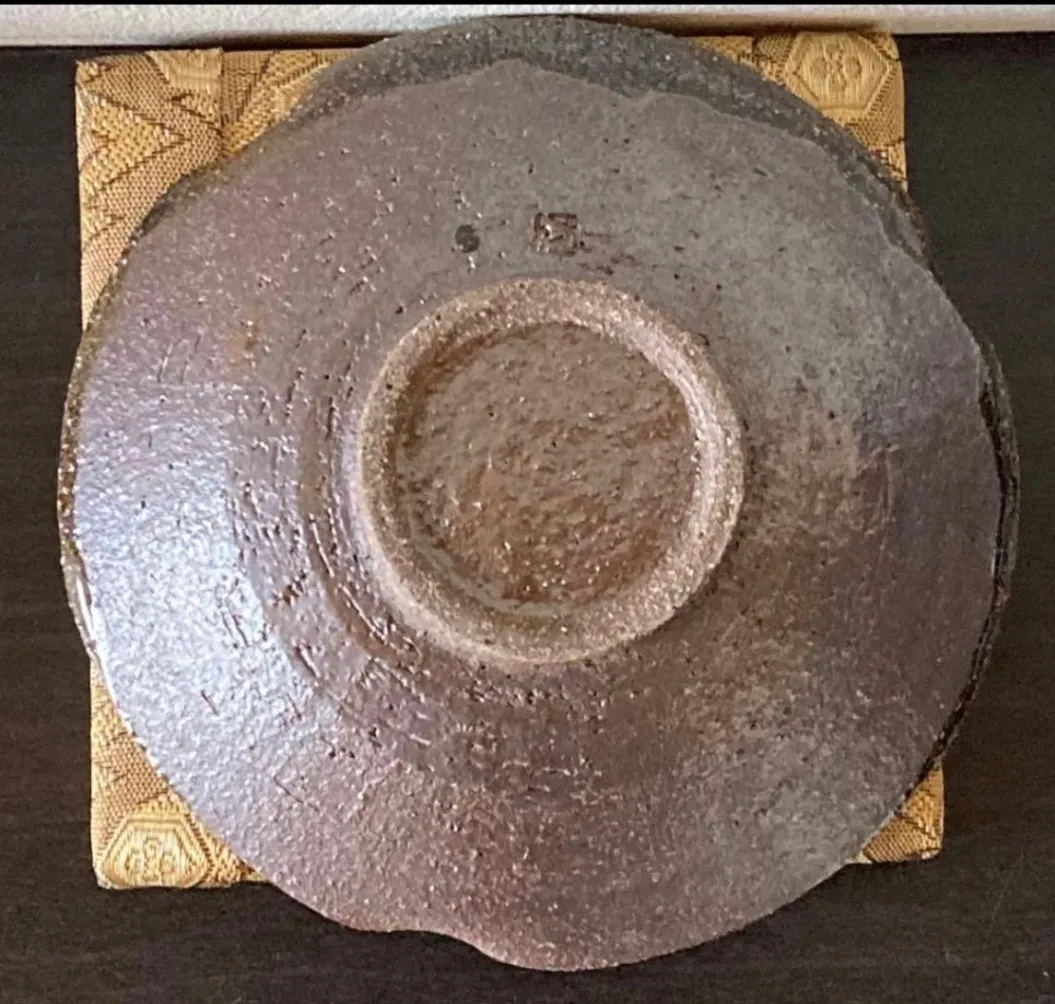 輪花皿(貫入) 丸皿 皿 器 和食器 陶器 受賞作家 手作り 一点物 ㉖