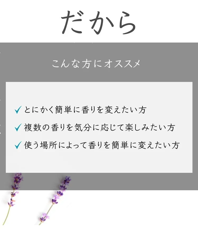 香りの交換がもっと簡単に！アロマディフューザー「リュクス」専用の取替用ノズル【ホワイト】