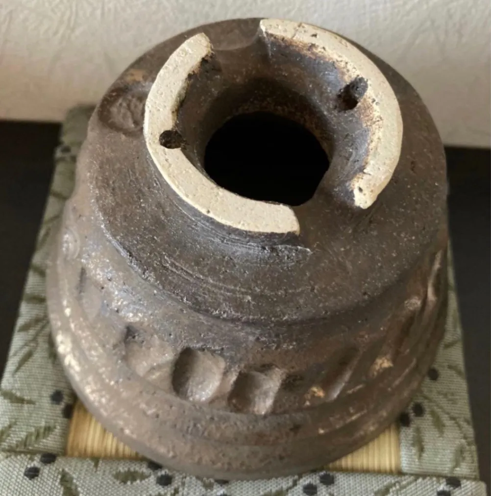 植木鉢(金彩) 浅鉢 3号相当 器 陶器 観葉植物 受賞作家 手作り 一点物 ⑨