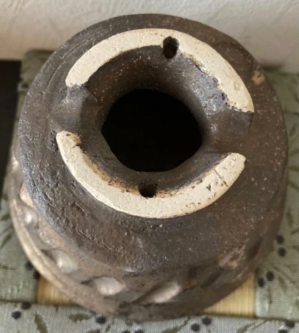 植木鉢(金彩) 浅鉢 3号相当 器 陶器 観葉植物 受賞作家 手作り 一点物 ⑨