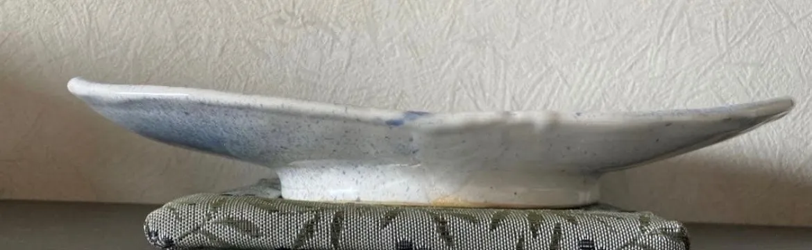 楕円皿(青磁) 皿 器 和食器 陶器 受賞作家 手作り 一点物 ㉗