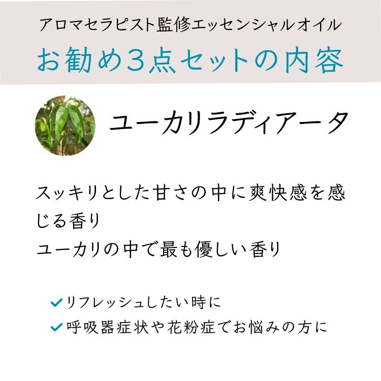 【10%OFF】アロマディフューザー＆エッセンシャルオイルのお得なセット【マットブラック】