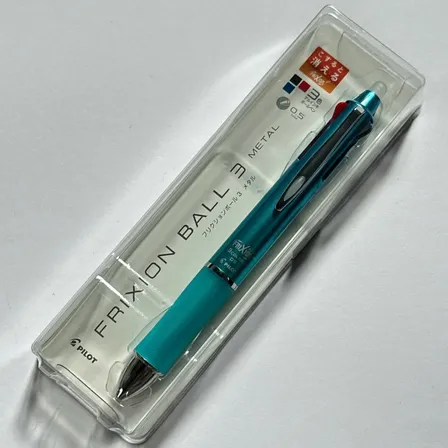 PILOT フリクションボール3 メタル グラデーショングリーン 0.5mm 3色ボールペン