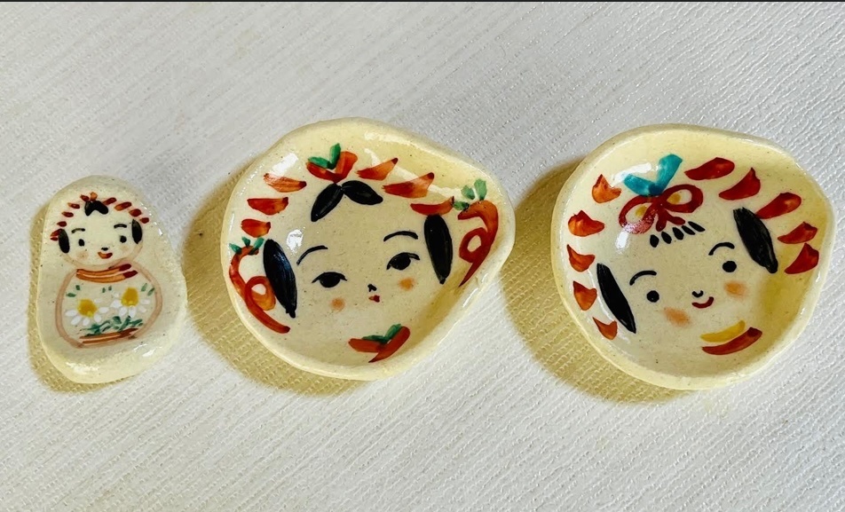 こけし豆皿箸置き