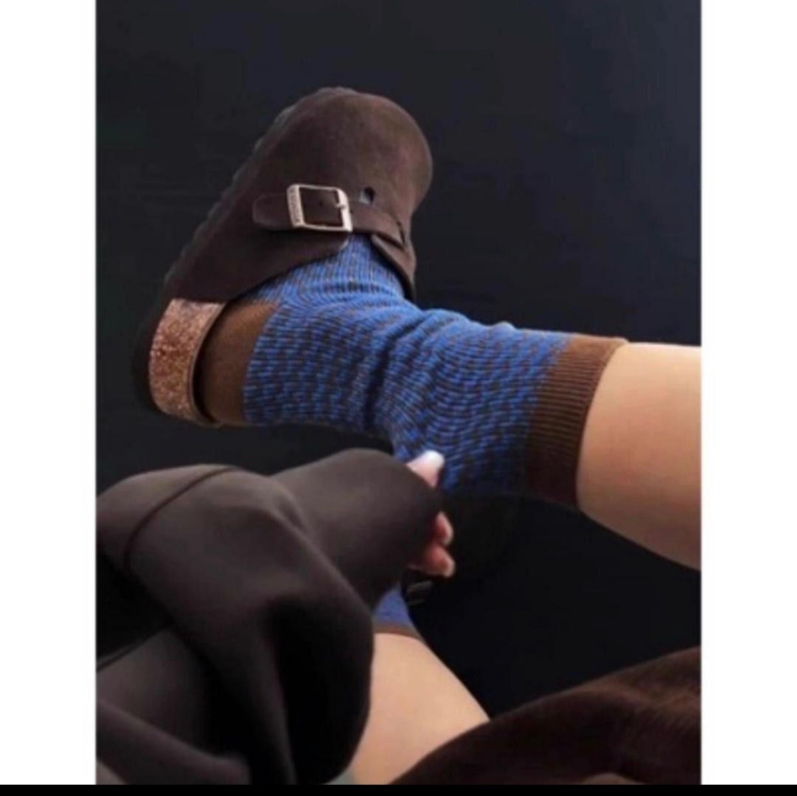 ★アート柄ソックス no.014★ 22〜25 レディース 個性的 北欧柄 おしゃれ 靴下