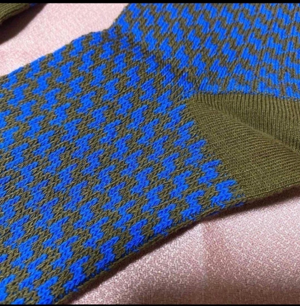 ★アート柄ソックス no.014★ 22〜25 レディース 個性的 北欧柄 おしゃれ 靴下