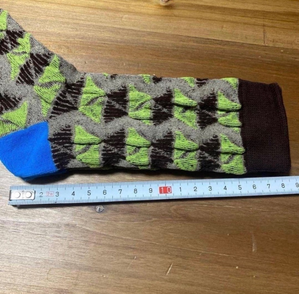 ★アート柄ソックス no.030 ★ 22〜25 レディース 個性的 北欧柄 おしゃれ 靴下